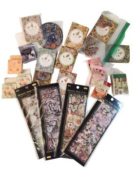 Fairy Sticker Lot 100 Plus Scrapbook Ephemera Romantic Magic Journaling Set